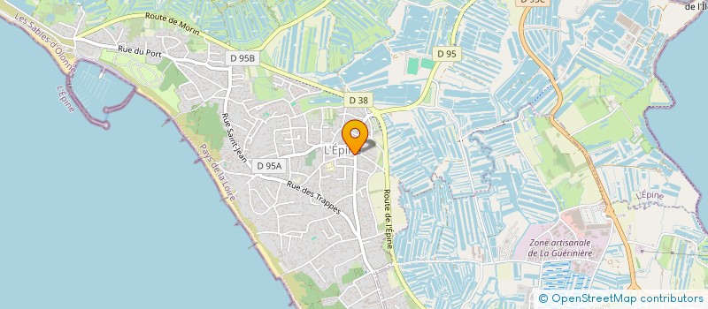 localisation de l'entreprise CTRE COM ACTION SOCIALE DE L'EPINE à L'EPINE
