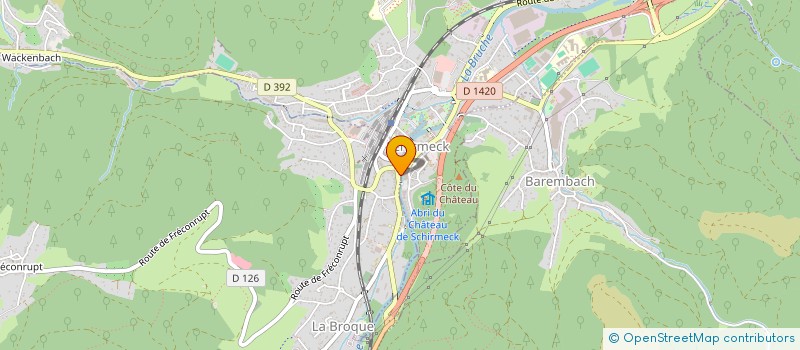 localisation de l'entreprise CTRE COM ACTION SOCIALE DE LA BROQUE  LA BROQUE