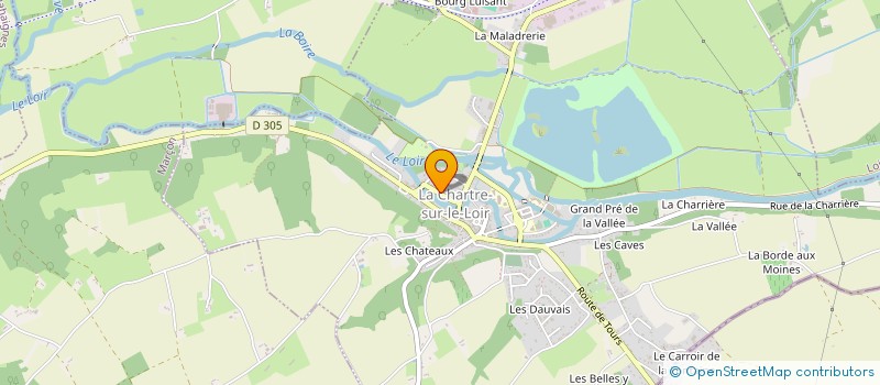 localisation de l'entreprise CTRE COM ACTION SOCIALE DE LA CHARTRE à LA CHARTRE-SUR-LE-LOIR