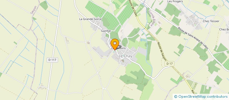 localisation de l'entreprise CTRE COM ACTION SOCIALE DE LA CHAY à LE CHAY