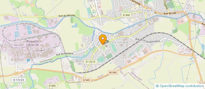 localisation de l'entreprise CTRE COM ACTION SOCIALE DE LA GORGUE à LA GORGUE