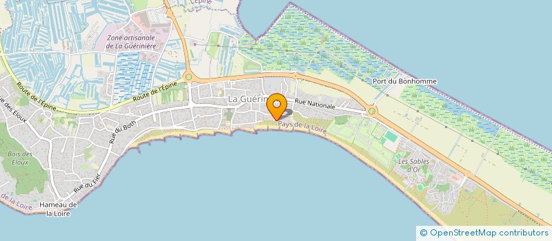 localisation de l'entreprise CTRE COM ACTION SOCIALE DE LA GUERINIERE  LA GUERINIERE