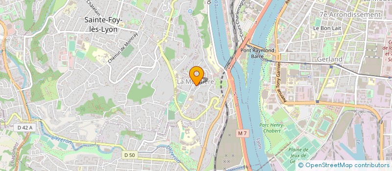 localisation de l'entreprise CTRE COM ACTION SOCIALE DE LA MULATIERE à LA MULATIERE