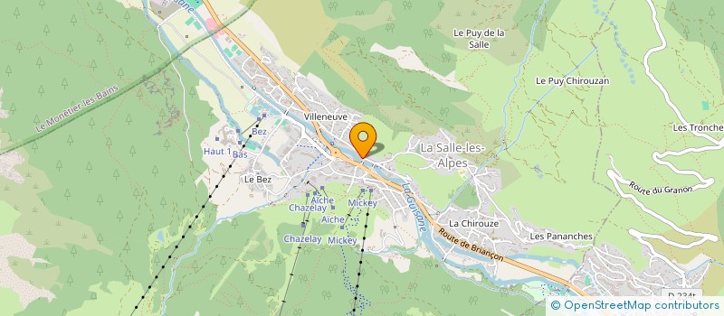 localisation de l'entreprise CTRE COM ACTION SOCIALE DE LA SALLE à LA SALLE-LES-ALPES