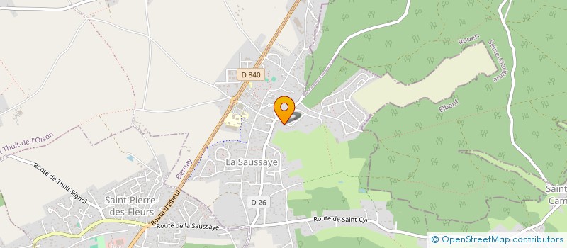 localisation de l'entreprise CTRE COM ACTION SOCIALE DE LA SAUSSAYE  LA SAUSSAYE