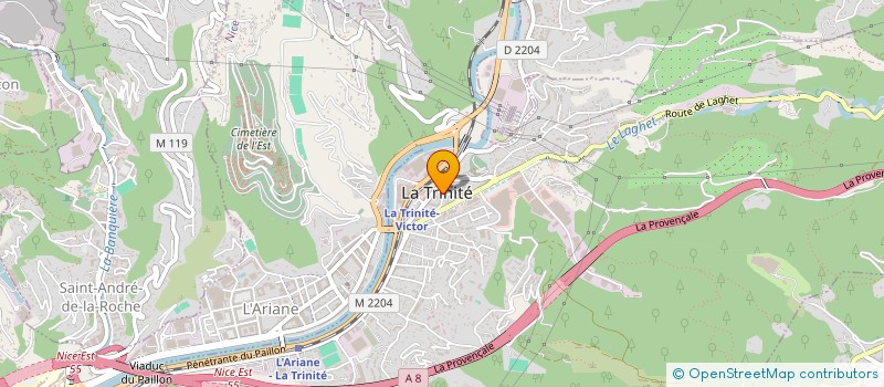 localisation de l'entreprise CTRE COM ACTION SOCIALE DE LA TRINITE à LA TRINITE