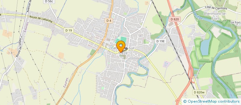 localisation de l'entreprise CTRE COM ACTION SOCIALE DE LABARTHE à LABARTHE-SUR-LEZE