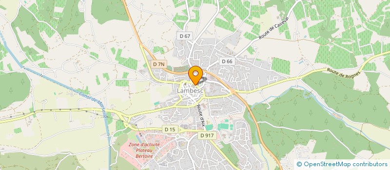 localisation de l'entreprise CTRE COM ACTION SOCIALE DE LAMBESC à LAMBESC
