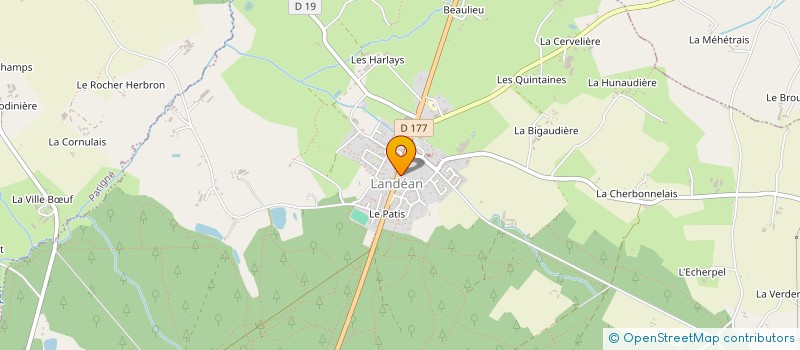 localisation de l'entreprise CTRE COM ACTION SOCIALE DE LANDEAN à LANDEAN