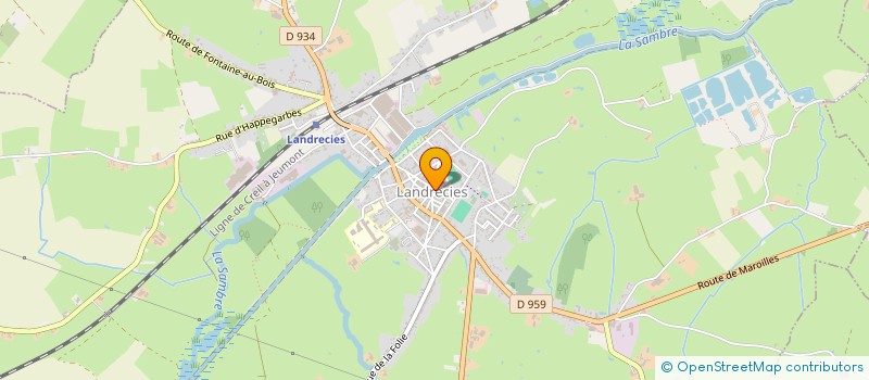 localisation de l'entreprise CTRE COM ACTION SOCIALE DE LANDRECIES  LANDRECIES