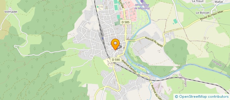 localisation de l'entreprise CTRE COM ACTION SOCIALE DE LANGEAC à LANGEAC