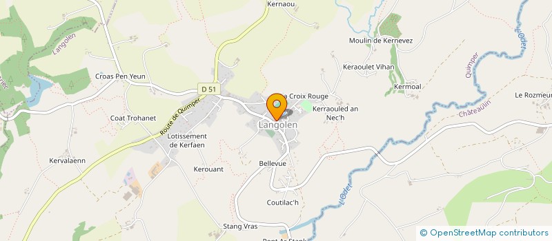 localisation de l'entreprise CTRE COM ACTION SOCIALE DE LANGOLEN à LANGOLEN