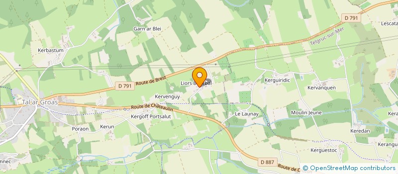 localisation de l'entreprise CTRE COM ACTION SOCIALE DE LANVEOC  LANVEOC