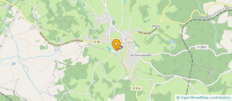 localisation de l'entreprise CTRE COM ACTION SOCIALE DE LAURIERE à LAURIERE