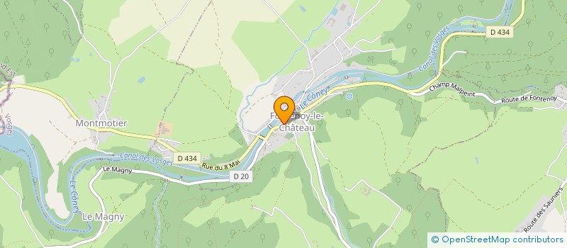 localisation de l'entreprise CTRE COM ACTION SOCIALE DE LE MAGNY  FONTENOY-LE-CHATEAU