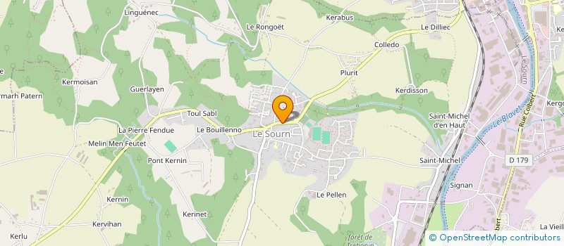 localisation de l'entreprise CTRE COM ACTION SOCIALE DE LE SOURN  LE SOURN