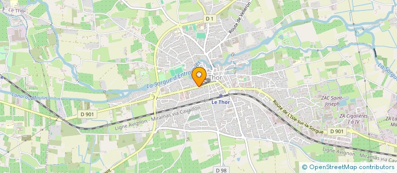 localisation de l'entreprise CTRE COM ACTION SOCIALE DE LE THOR à LE THOR