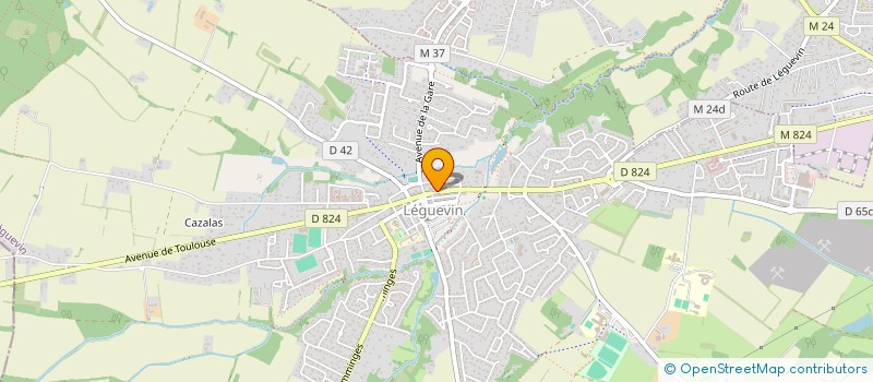 localisation de l'entreprise CTRE COM ACTION SOCIALE DE LEGUEVIN  LEGUEVIN