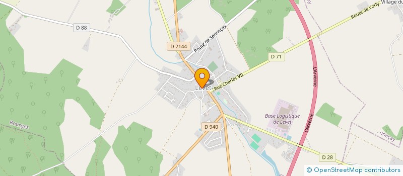 localisation de l'entreprise CTRE COM ACTION SOCIALE DE LEVET à LEVET