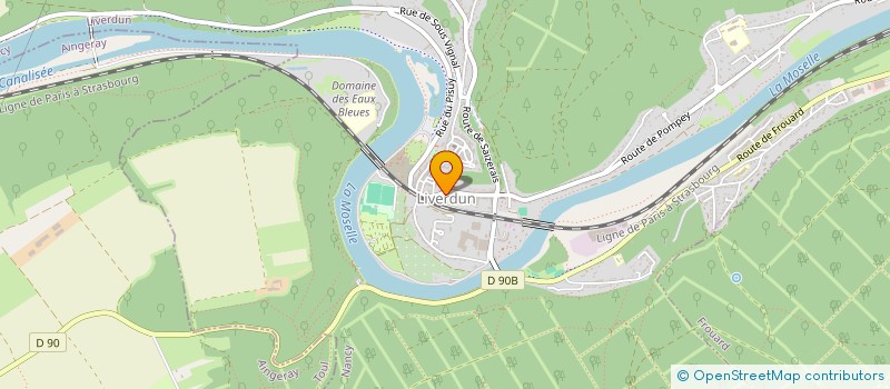 localisation de l'entreprise CTRE COM ACTION SOCIALE DE LIVERDUN  LIVERDUN