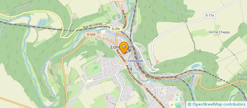 localisation de l'entreprise CTRE COM ACTION SOCIALE DE LONGUYON à LONGUYON