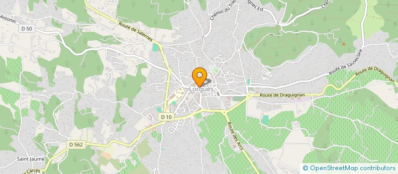 localisation de l'entreprise CTRE COM ACTION SOCIALE DE LORGUES à LORGUES