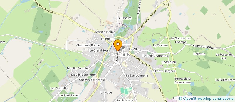 localisation de l'entreprise CTRE COM ACTION SOCIALE DE LORRIS à LORRIS