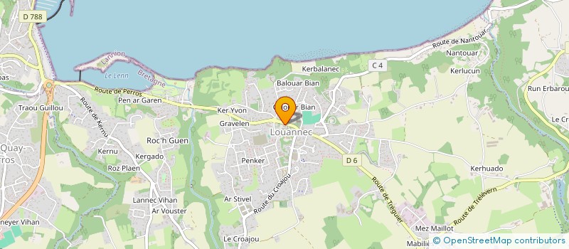localisation de l'entreprise CTRE COM ACTION SOCIALE DE LOUANNEC  LOUANNEC