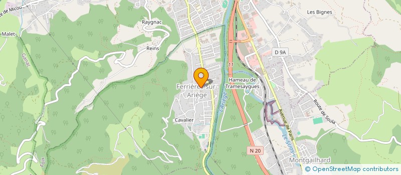 localisation de l'entreprise CTRE COM ACTION SOCIALE DE LOUBIERES à LOUBIERES