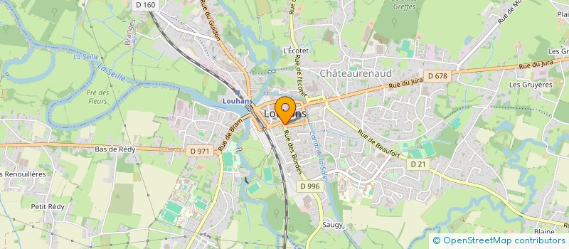 localisation de l'entreprise CTRE COM ACTION SOCIALE DE LOUHANS à LOUHANS