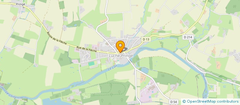 localisation de l'entreprise CTRE COM ACTION SOCIALE DE LUCHE-PRINGE  LUCHE-PRINGE