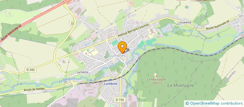 localisation de l'entreprise CTRE COM ACTION SOCIALE DE LUMBRES à LUMBRES