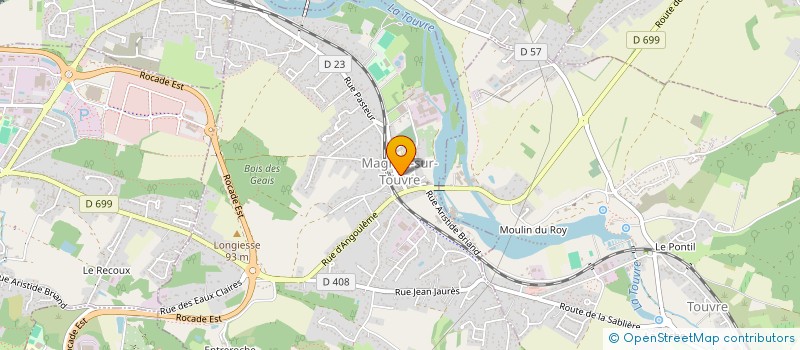 localisation de l'entreprise CTRE COM ACTION SOCIALE DE MAGNAC SUR TO  MAGNAC-SUR-TOUVRE