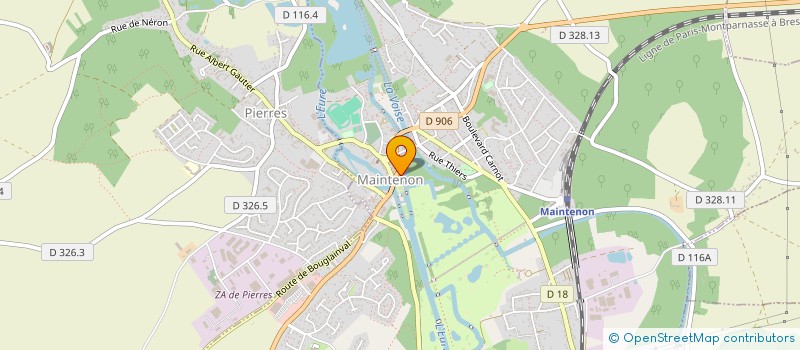 localisation de l'entreprise CTRE COM ACTION SOCIALE DE MAINTENON à MAINTENON