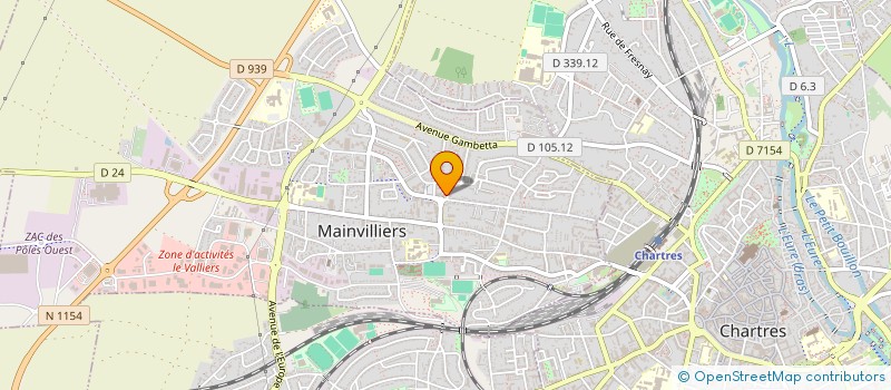 localisation de l'entreprise CTRE COM ACTION SOCIALE DE MAINVILLIERS à MAINVILLIERS