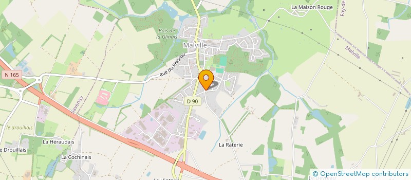 localisation de l'entreprise CTRE COM ACTION SOCIALE DE MALVILLE  MALVILLE