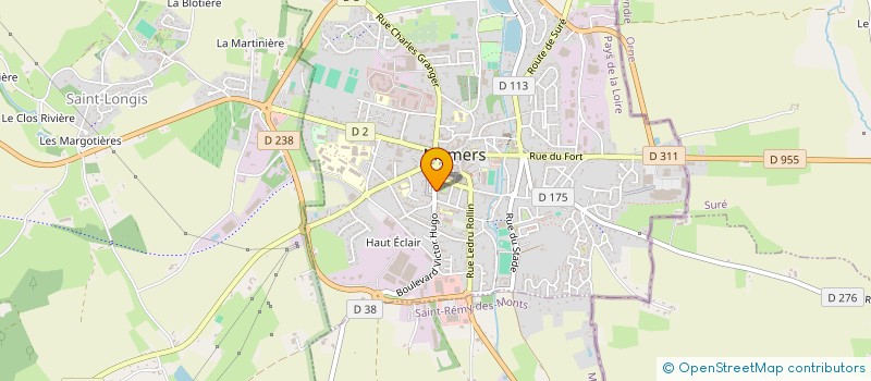 localisation de l'entreprise CTRE COM ACTION SOCIALE DE MAMERS à MAMERS