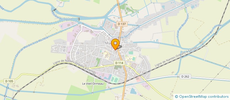 localisation de l'entreprise CTRE COM ACTION SOCIALE DE MARANS à MARANS