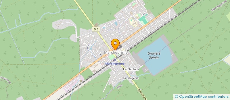 localisation de l'entreprise CTRE COM ACTION SOCIALE DE MARCHEPRIME  MARCHEPRIME