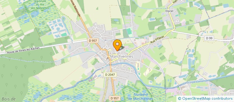 localisation de l'entreprise CTRE COM ACTION SOCIALE DE MARCHIENNES  MARCHIENNES