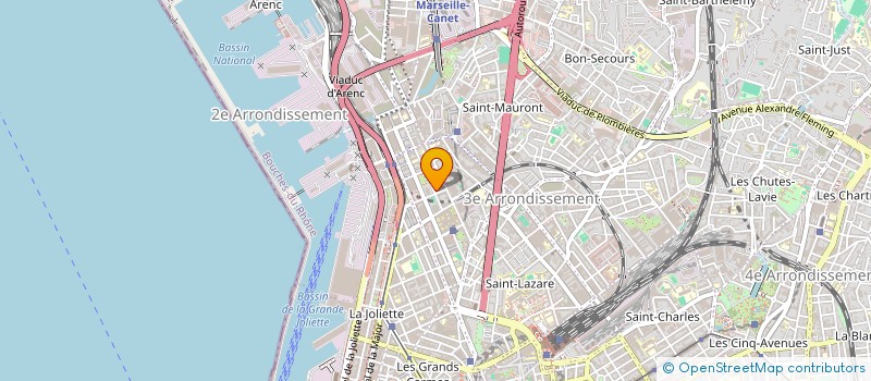localisation de l'entreprise CTRE COM ACTION SOCIALE DE MARSEILLE à MARSEILLE