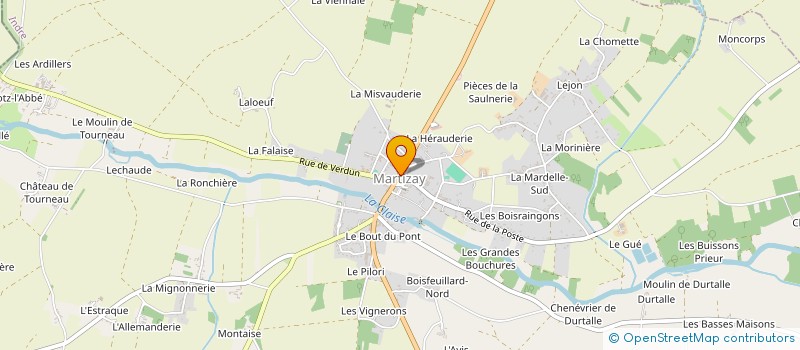 localisation de l'entreprise CTRE COM ACTION SOCIALE DE MARTIZAY à MARTIZAY