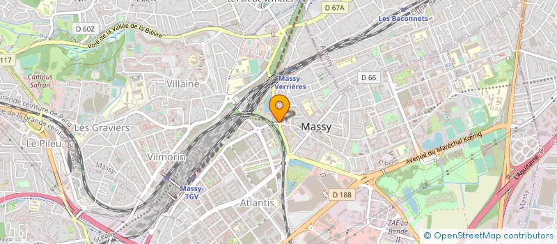 localisation de l'entreprise CTRE COM ACTION SOCIALE DE MASSY à MASSY