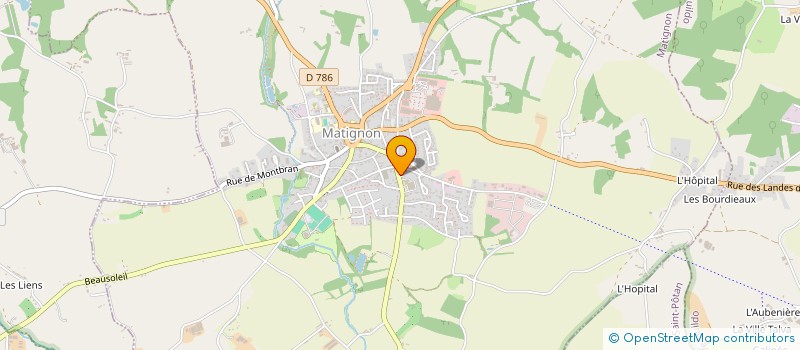 localisation de l'entreprise CTRE COM ACTION SOCIALE DE MATIGNON à MATIGNON
