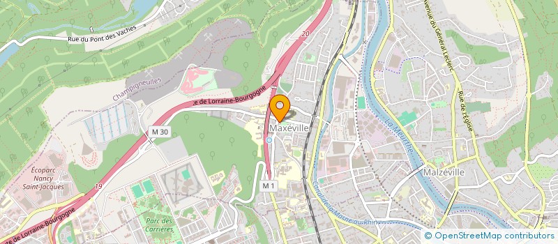 localisation de l'entreprise CTRE COM ACTION SOCIALE DE MAXEVILLE  MAXEVILLE