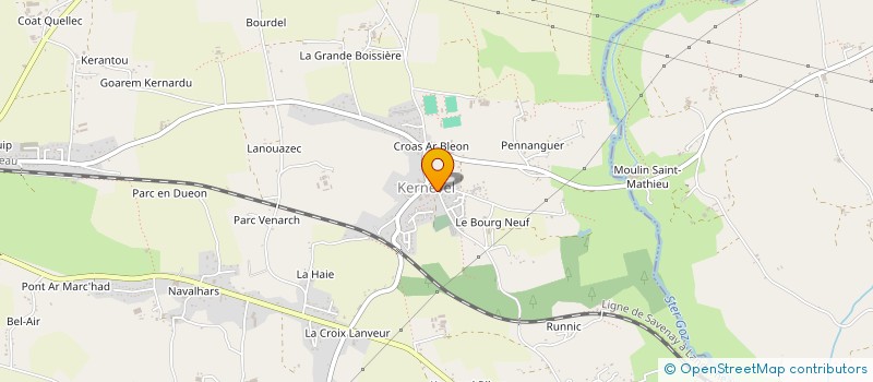 localisation de l'entreprise CTRE COM ACTION SOCIALE DE MELGVEN à MELGVEN
