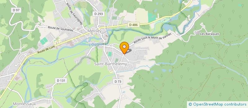 localisation de l'entreprise CTRE COM ACTION SOCIALE DE MELISEY  MELISEY