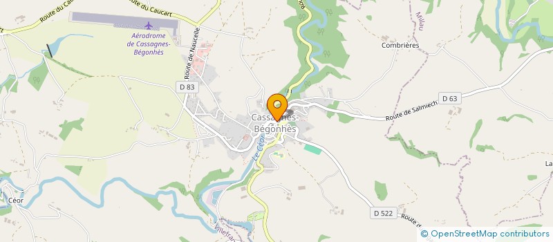 localisation de l'entreprise CTRE COM ACTION SOCIALE DE MELJAC à MELJAC
