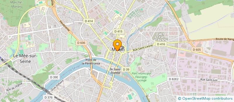 localisation de l'entreprise CTRE COM ACTION SOCIALE DE MELUN à MELUN