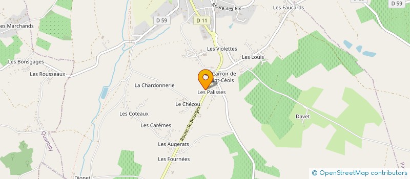 localisation de l'entreprise CTRE COM ACTION SOCIALE DE MENETOU SALON  MENETOU-SALON